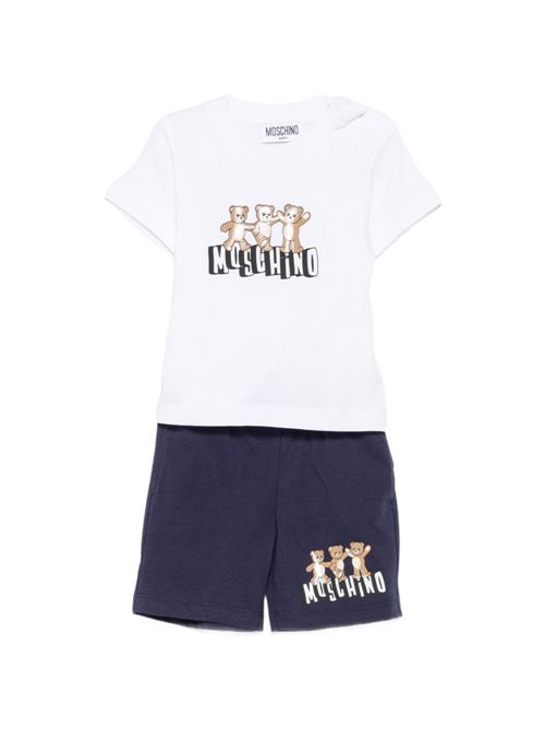 Completo unisex Moschino Baby bianco MOSCHINO BABY | MXG00MLA1783240